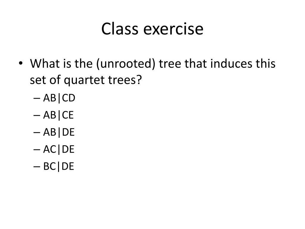 class exercise 2