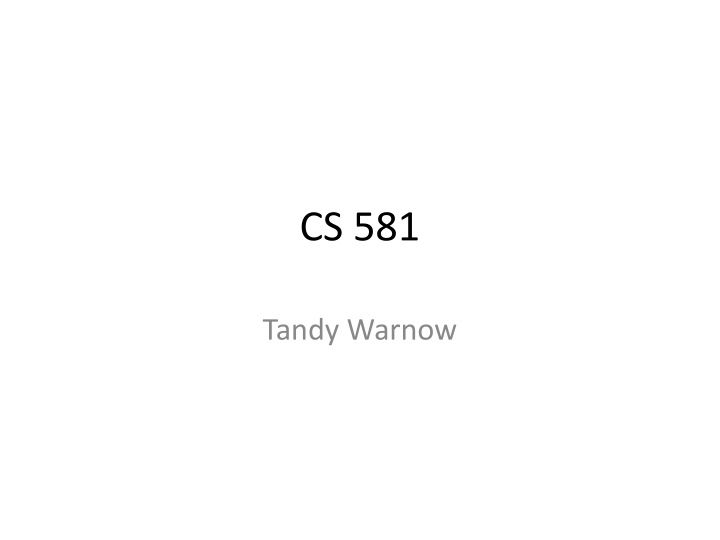 cs 581