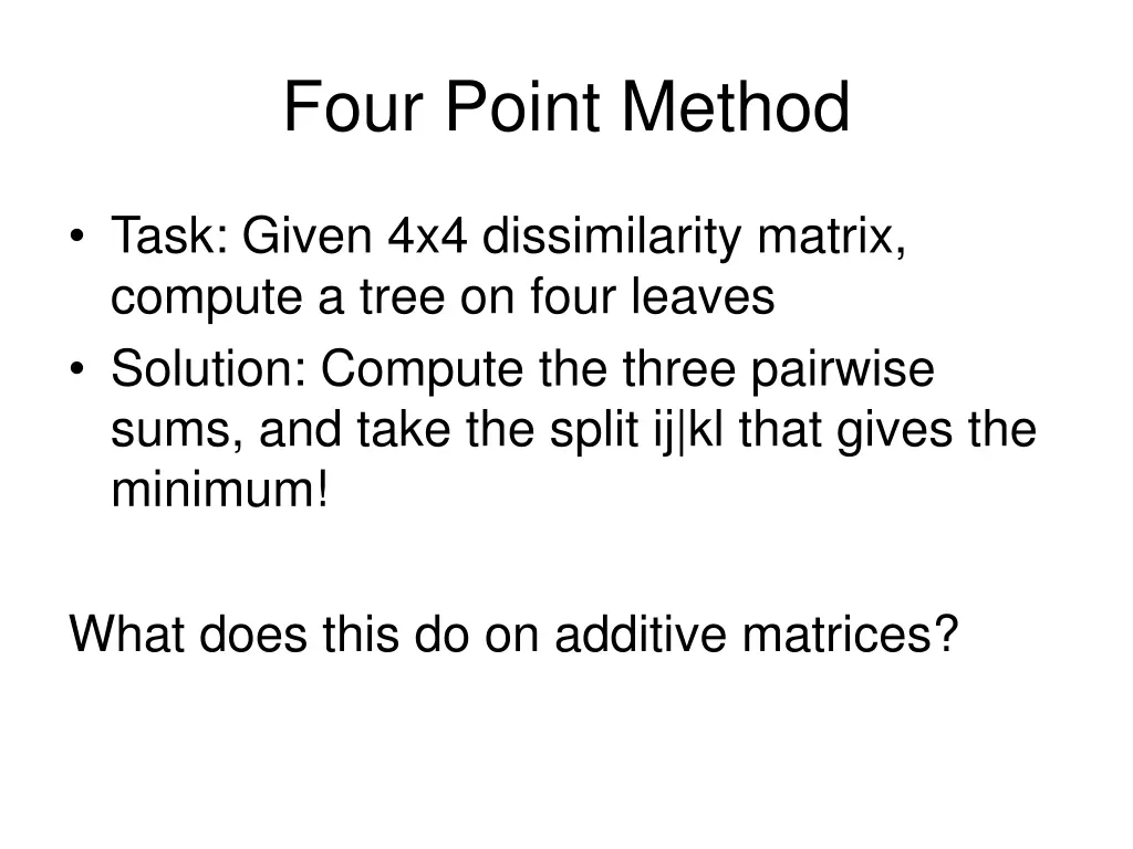 four point method