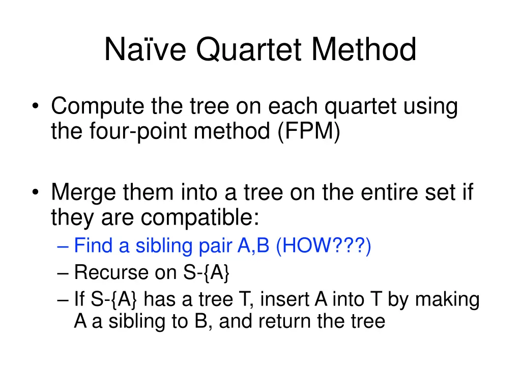 na ve quartet method 1