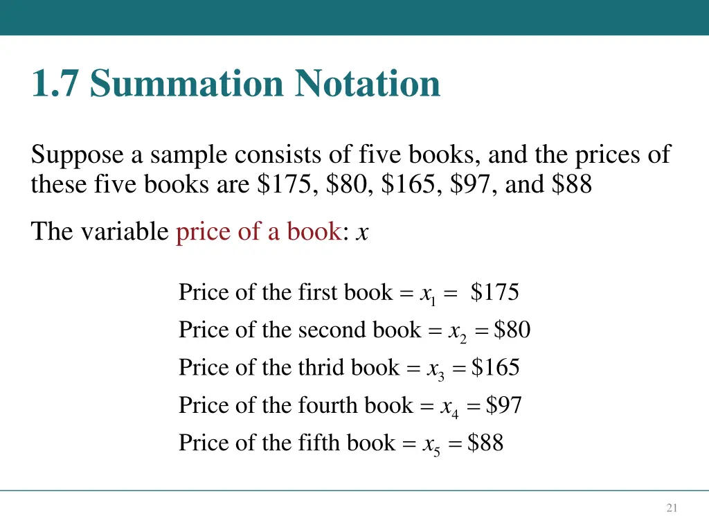 1 7 summation notation