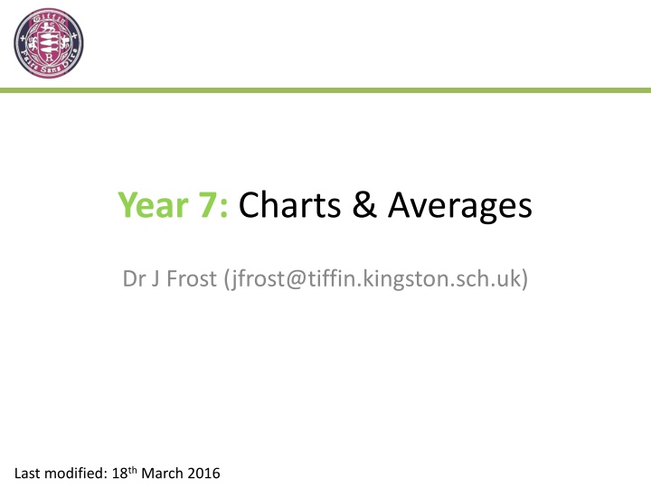 year 7 charts averages