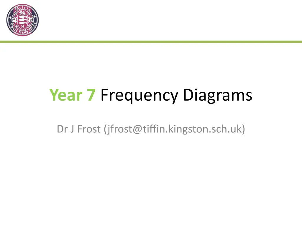 year 7 frequency diagrams