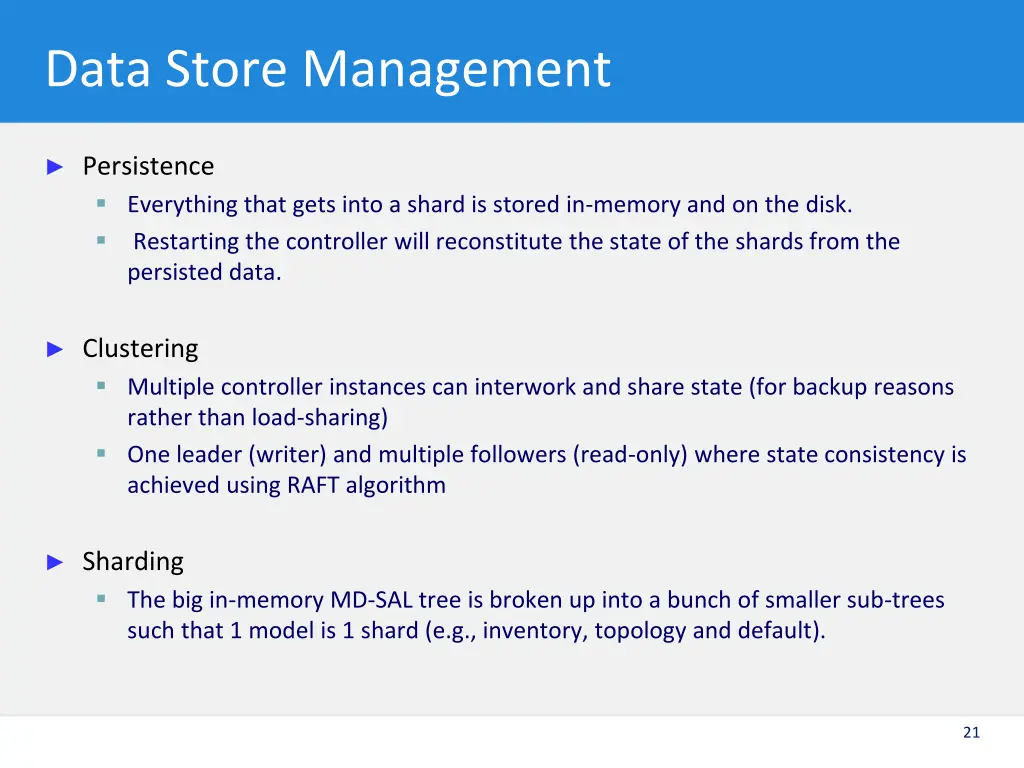 data store management