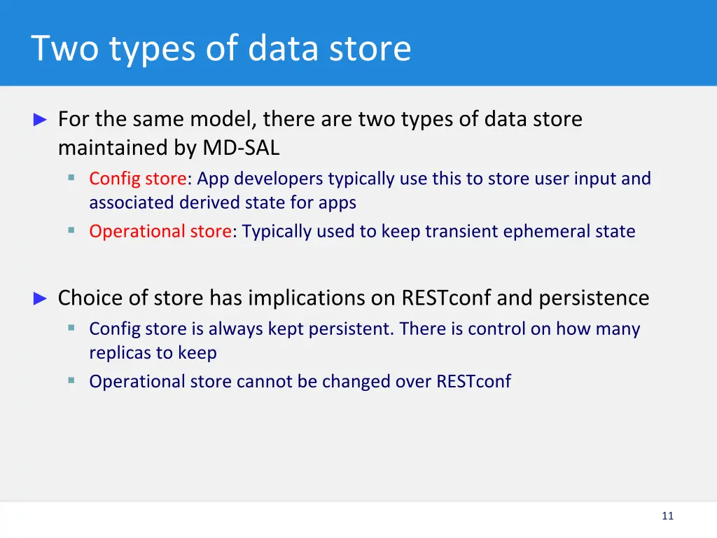 two types of data store