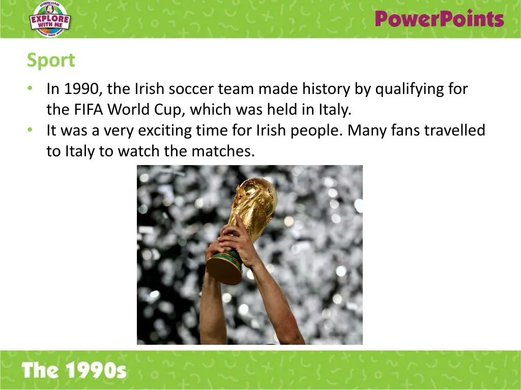 sport in 1990 the irish soccer team made history