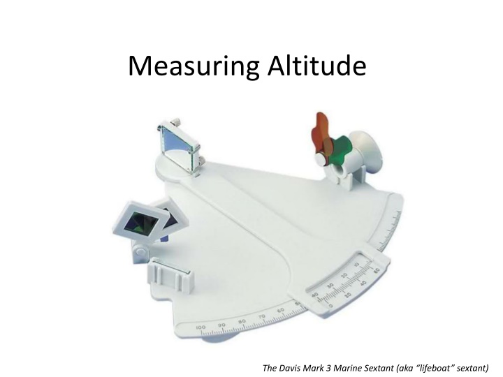 measuring altitude