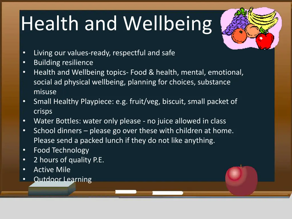 health and wellbeing