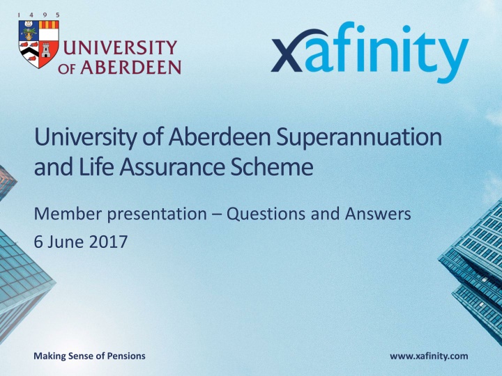 university of aberdeen superannuation and life