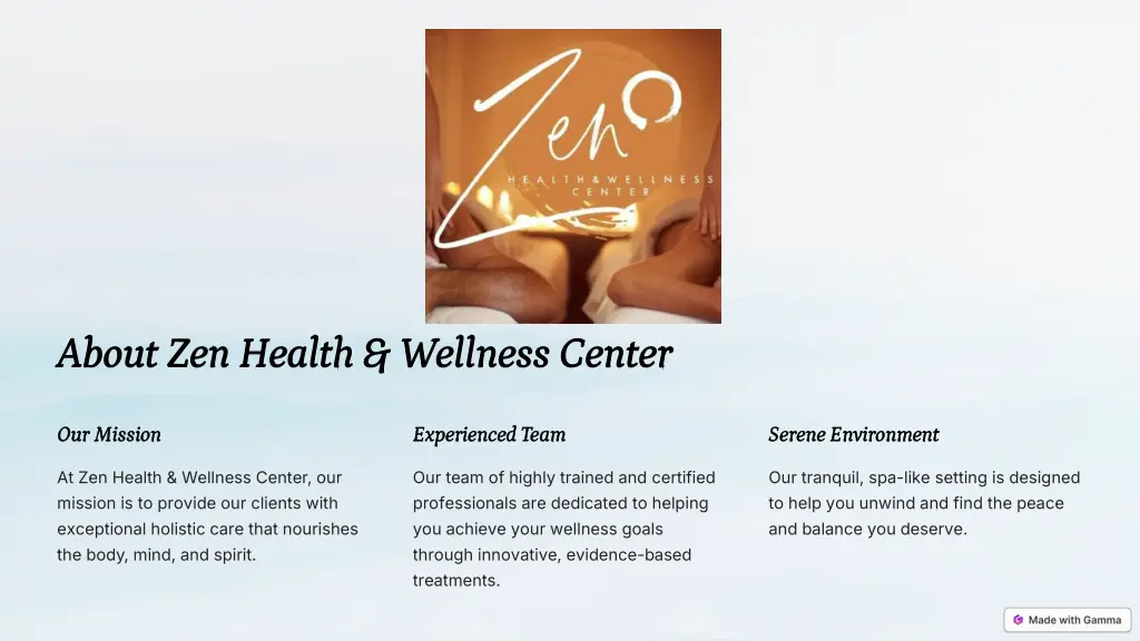 about zen health wellness center about zen health