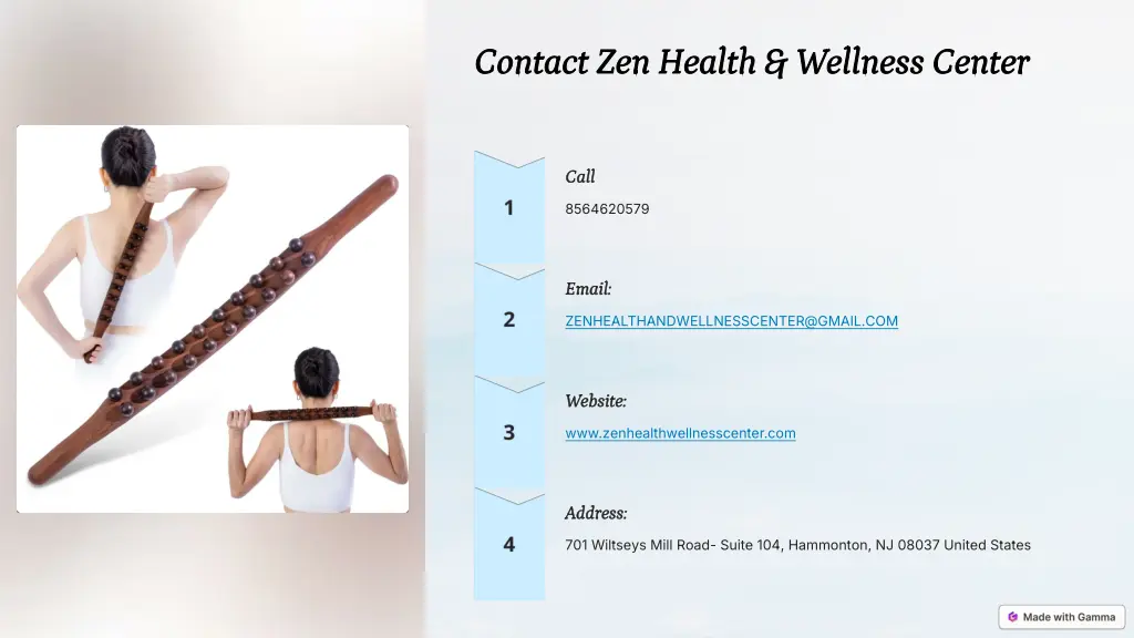 contact zen health wellness center contact