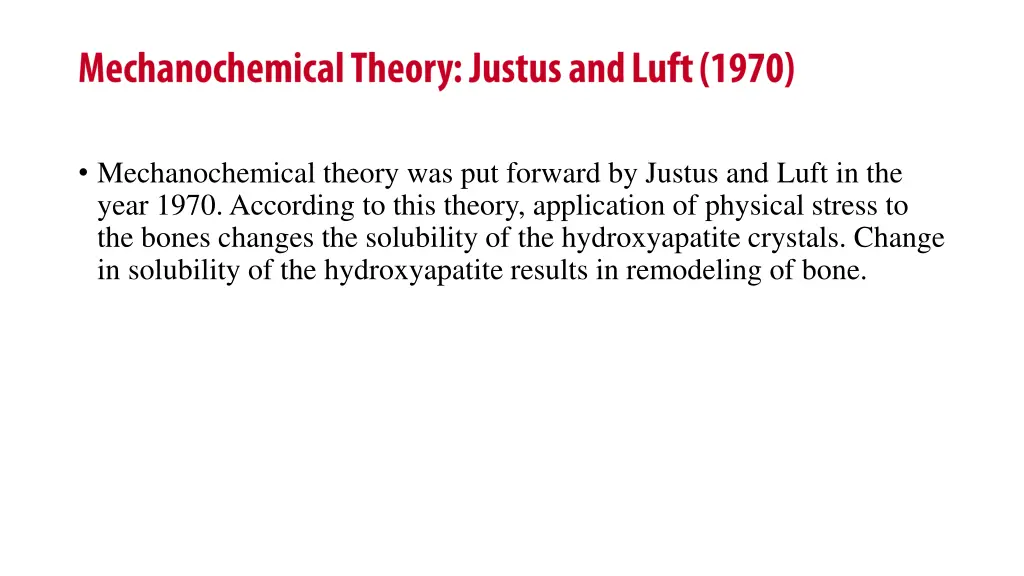 mechanochemical theory was put forward by justus