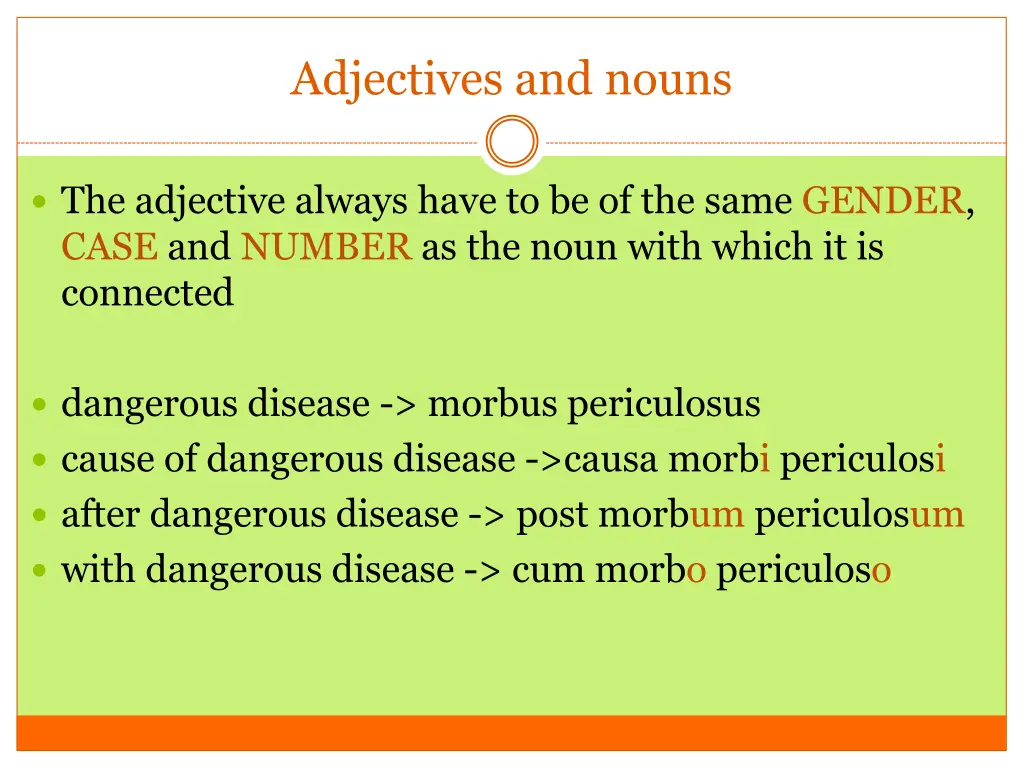 adjectives and nouns 1