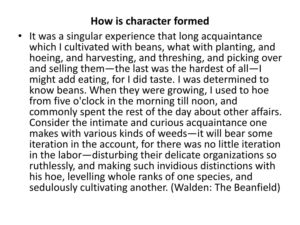 how is character formed