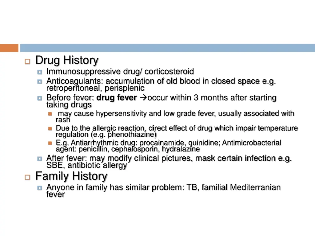 drug history immunosuppressive drug