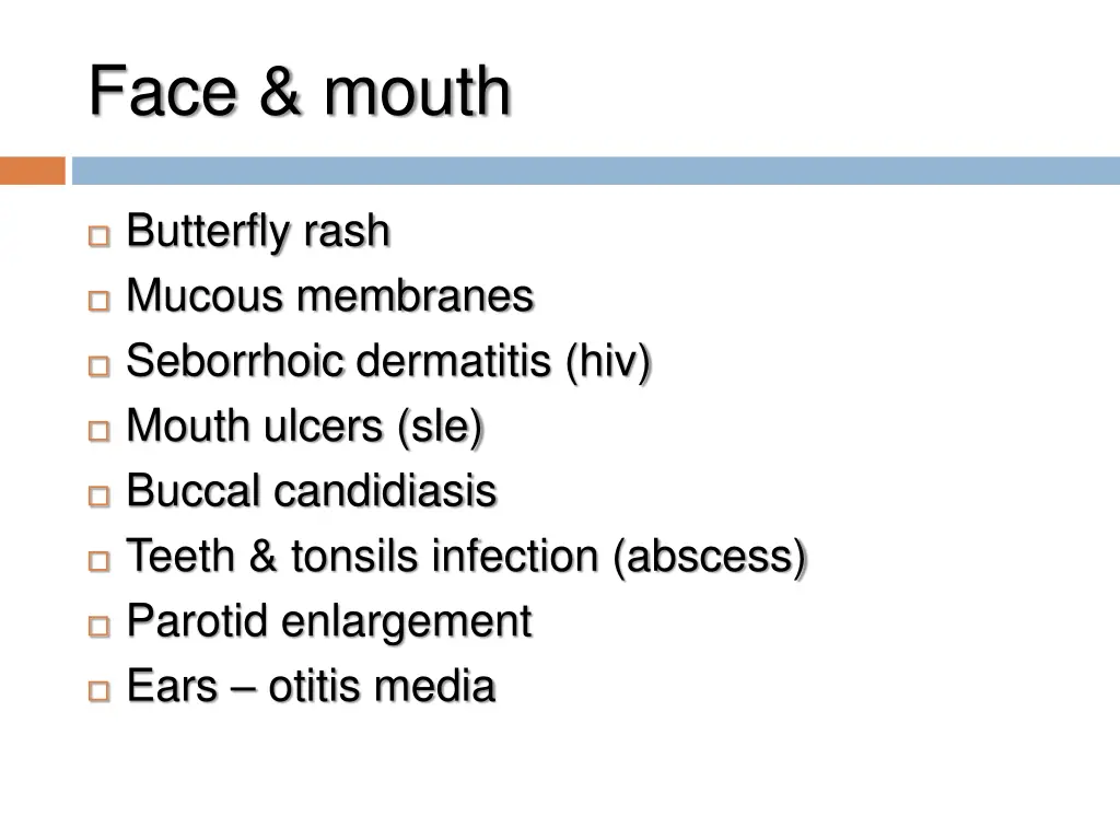 face mouth