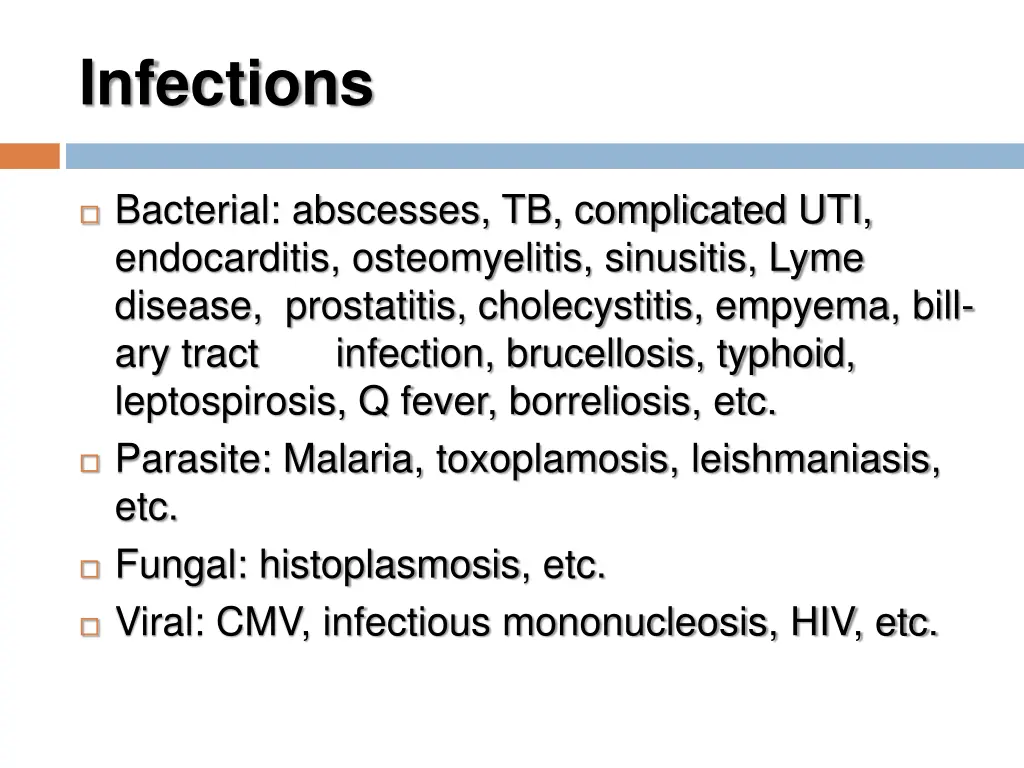 infections