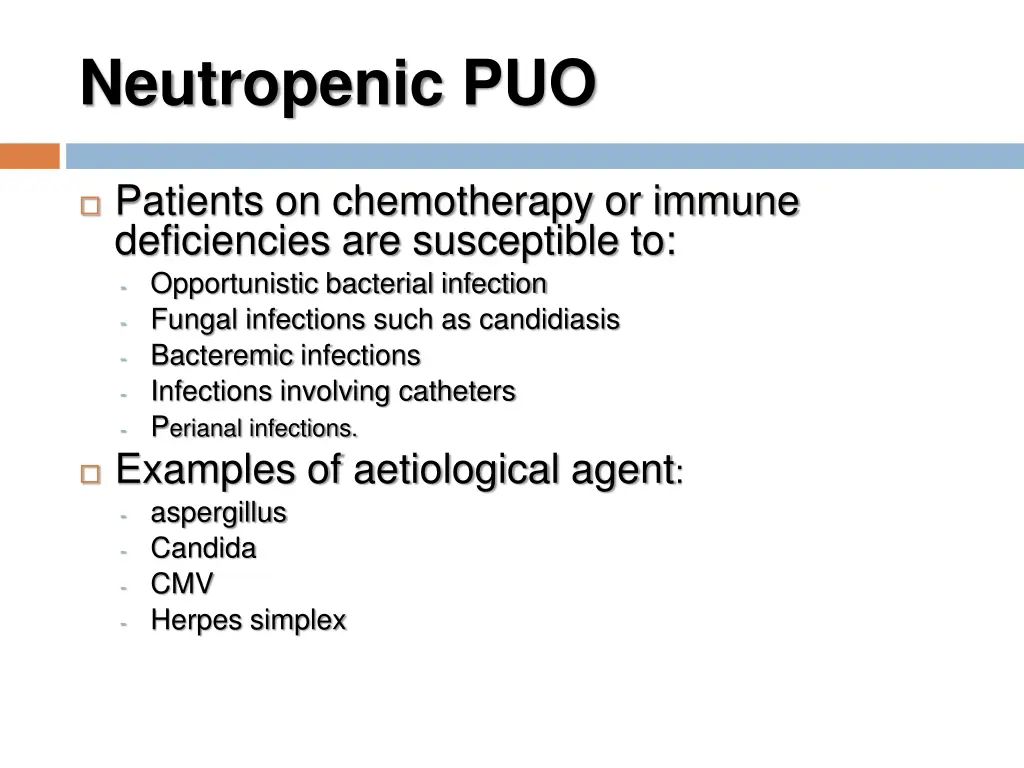 neutropenic puo