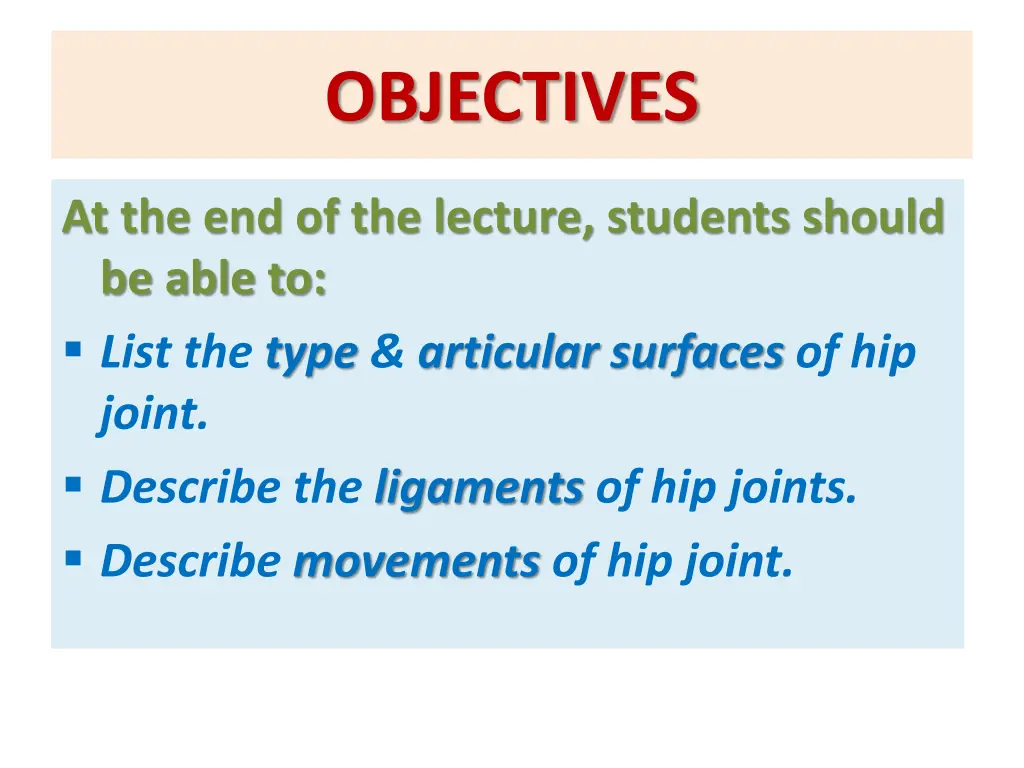 objectives 2