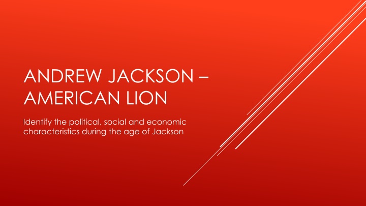 andrew jackson american lion