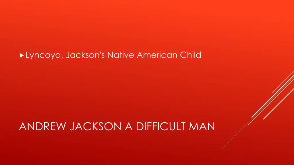 lyncoya jackson s native american child