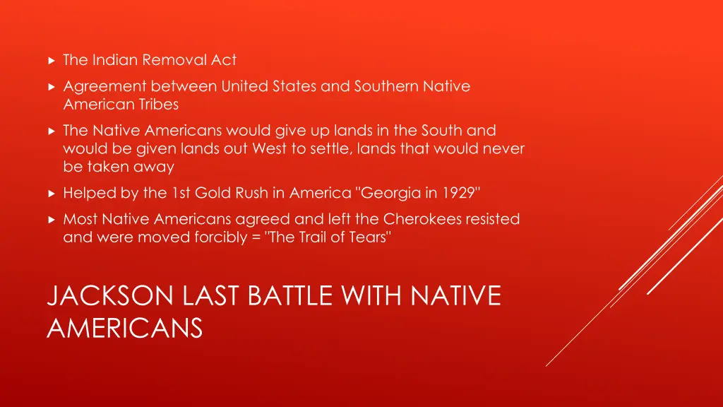 the indian removal act