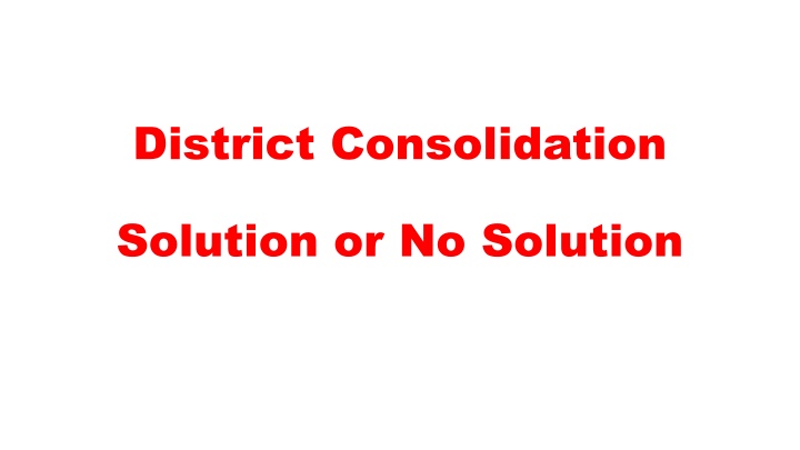 district consolidation