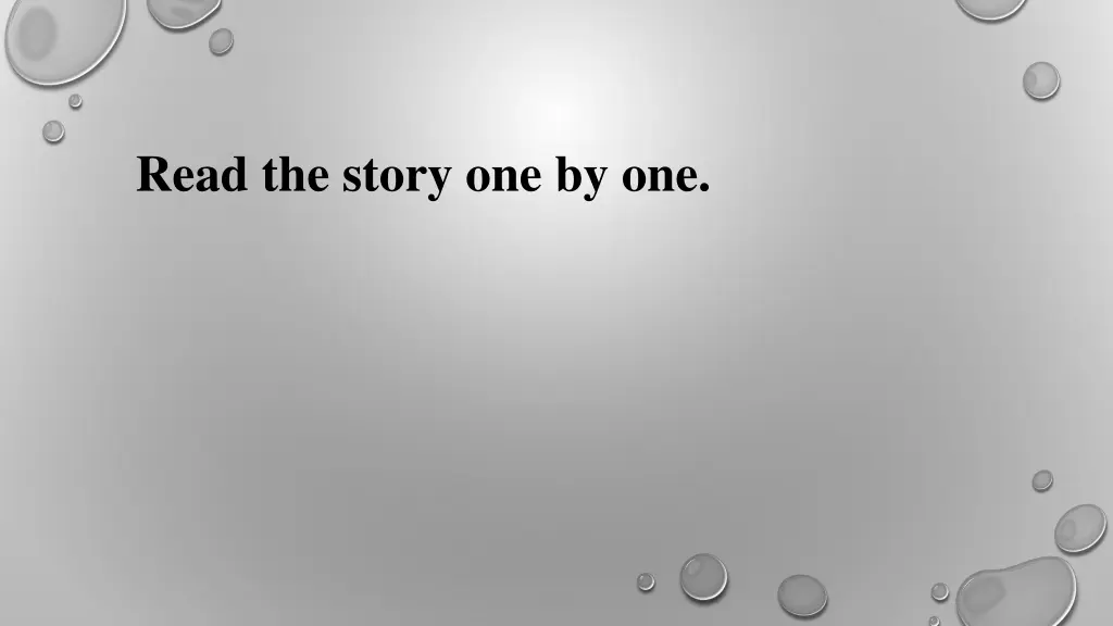 read the story one by one