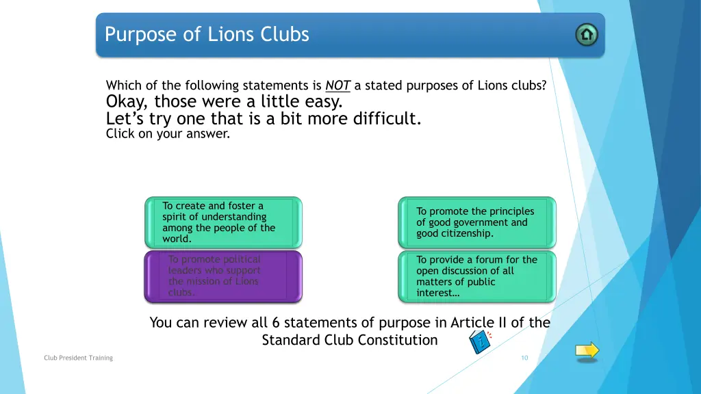 purpose of lions clubs 3