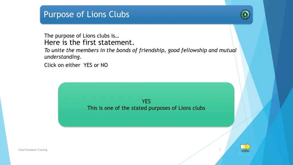 purpose of lions clubs