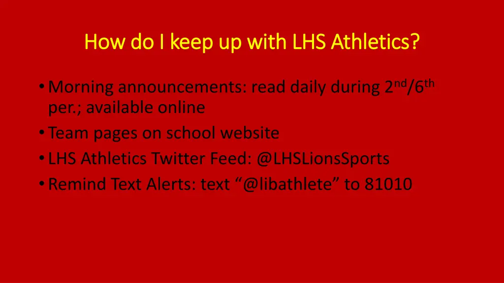 how do i keep up with lhs athletics how do i keep