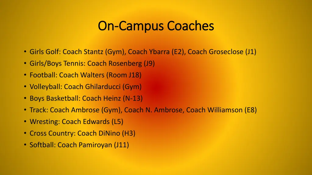 on on campus coaches campus coaches