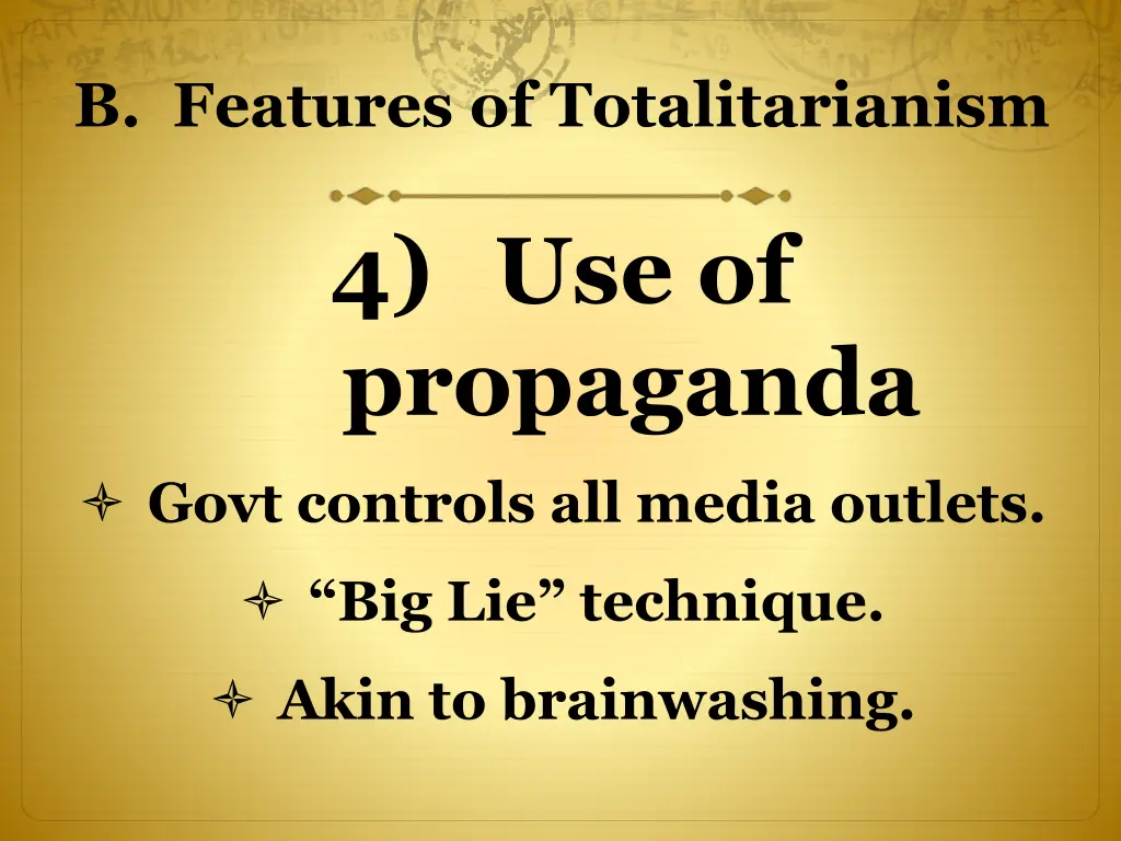 b features of totalitarianism 2