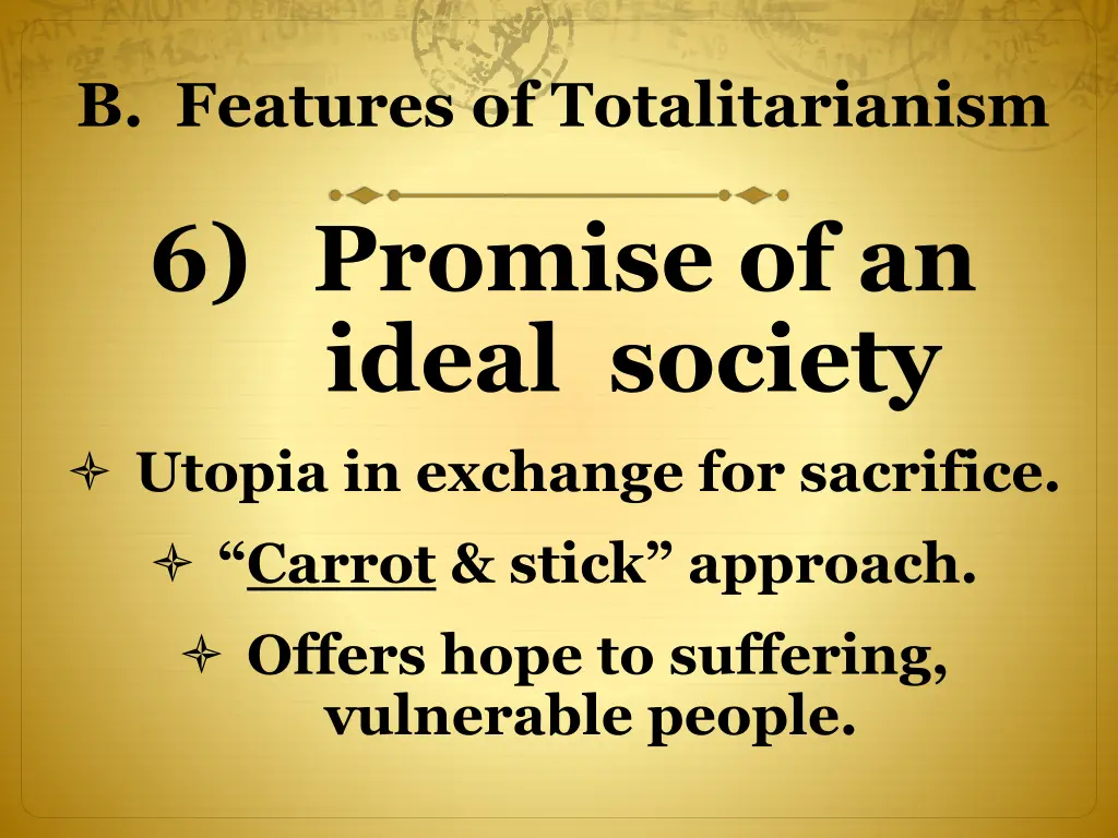 b features of totalitarianism 4