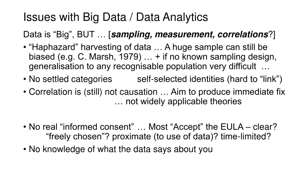 issues with big data data analytics