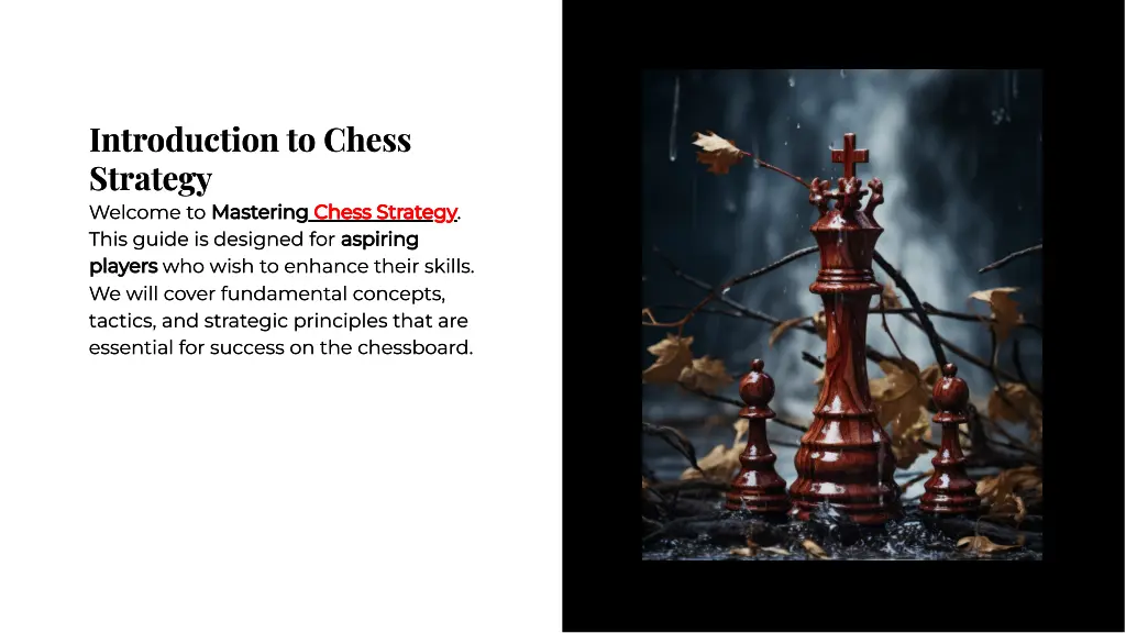 introductlon to chess strategy strategy welcome