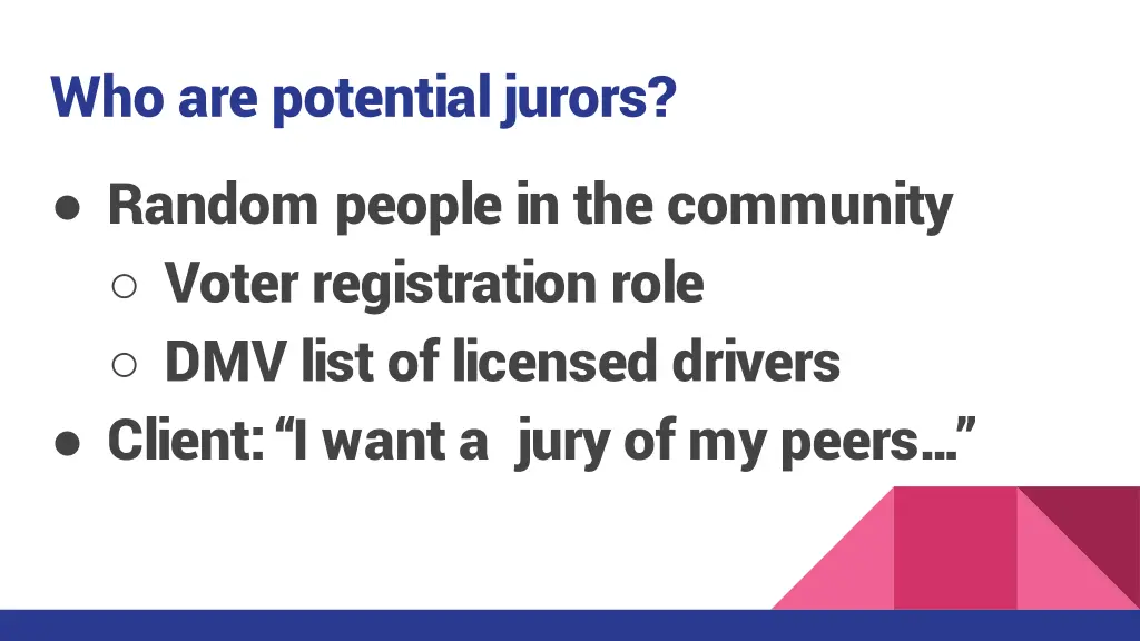 who are potential jurors