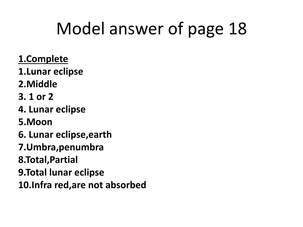 model answer of page 18