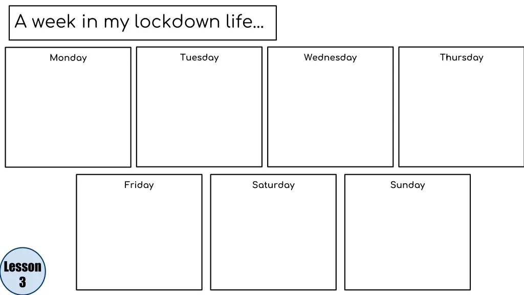 a week in my lockdown life