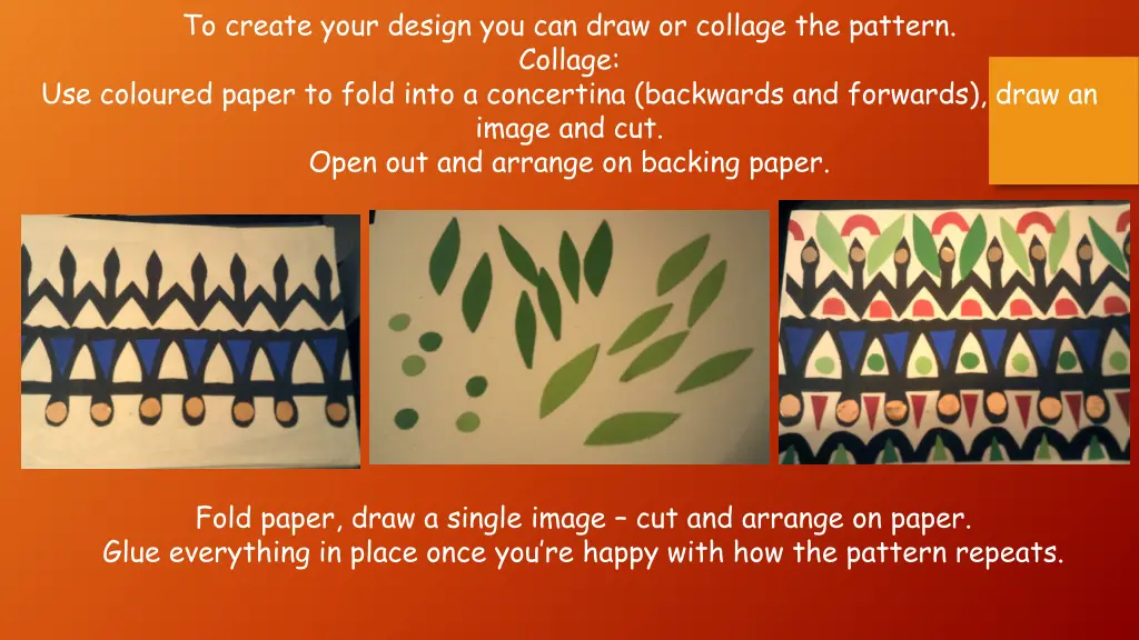 to create your design you can draw or collage