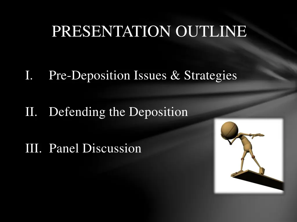 presentation outline