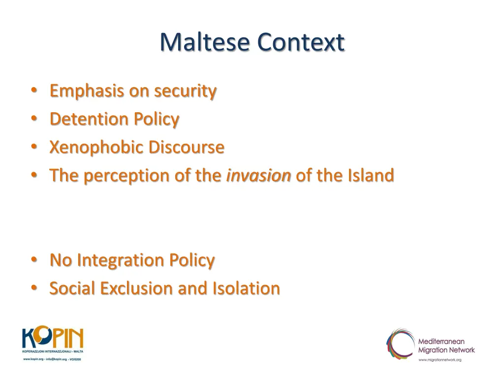 maltese context