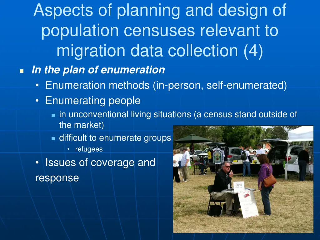 aspects of planning and design of population 4