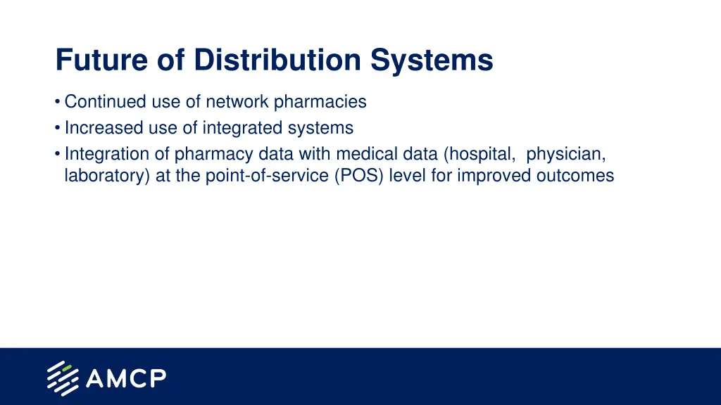 future of distribution systems