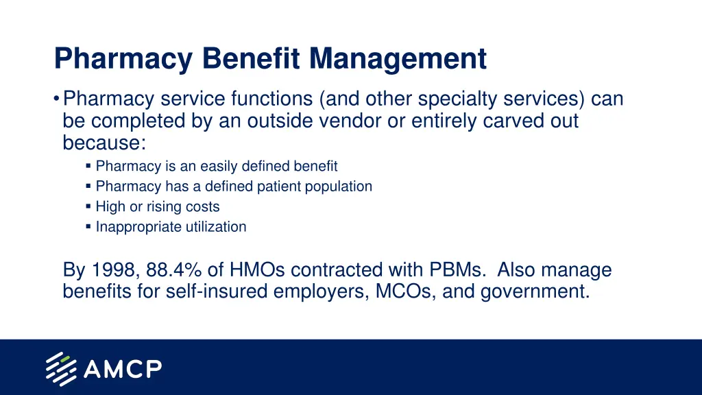 pharmacy benefit management