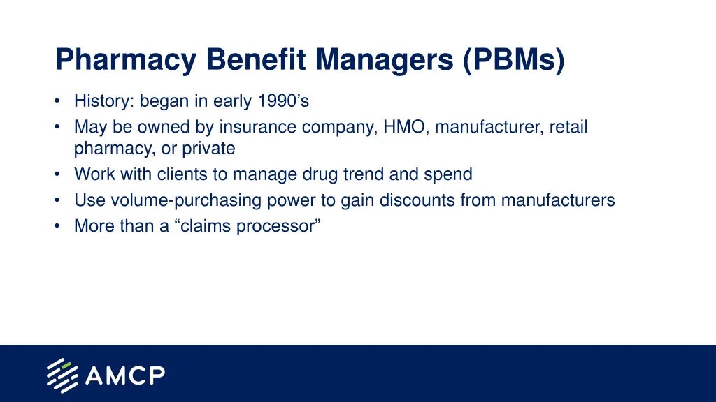 pharmacy benefit managers pbms