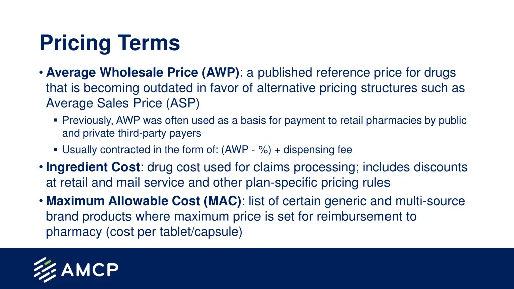 pricing terms