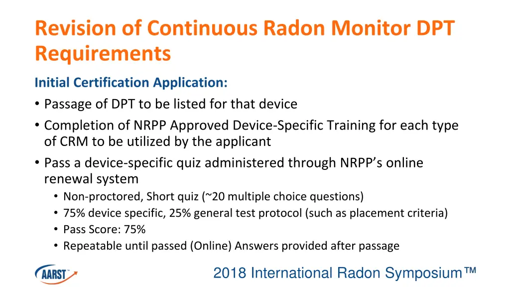 revision of continuous radon monitor