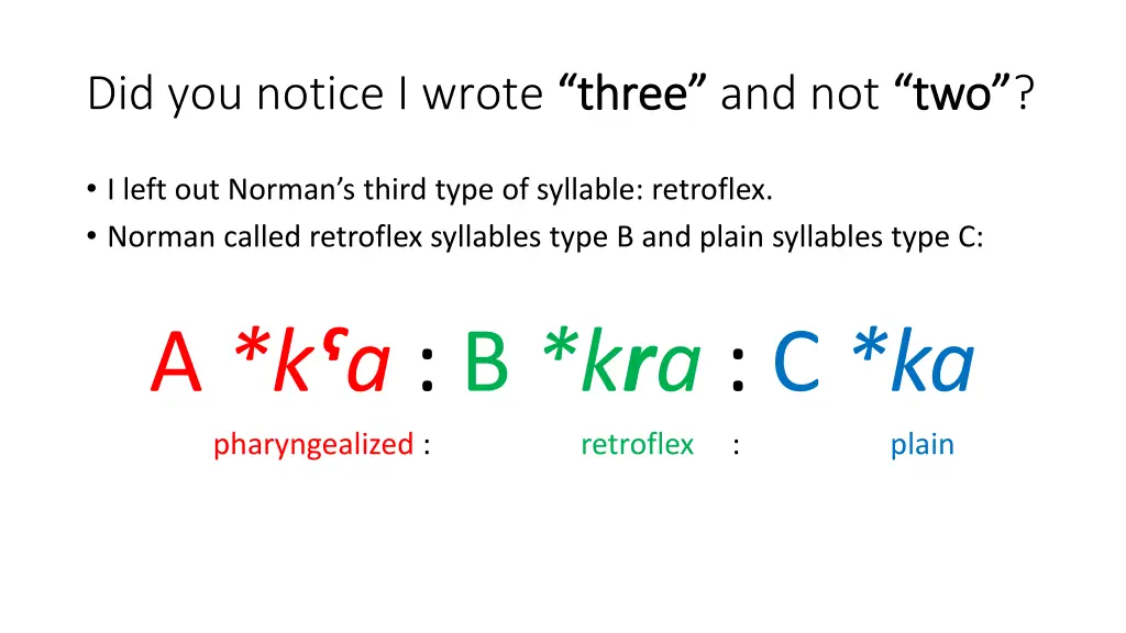 did you notice i wrote three