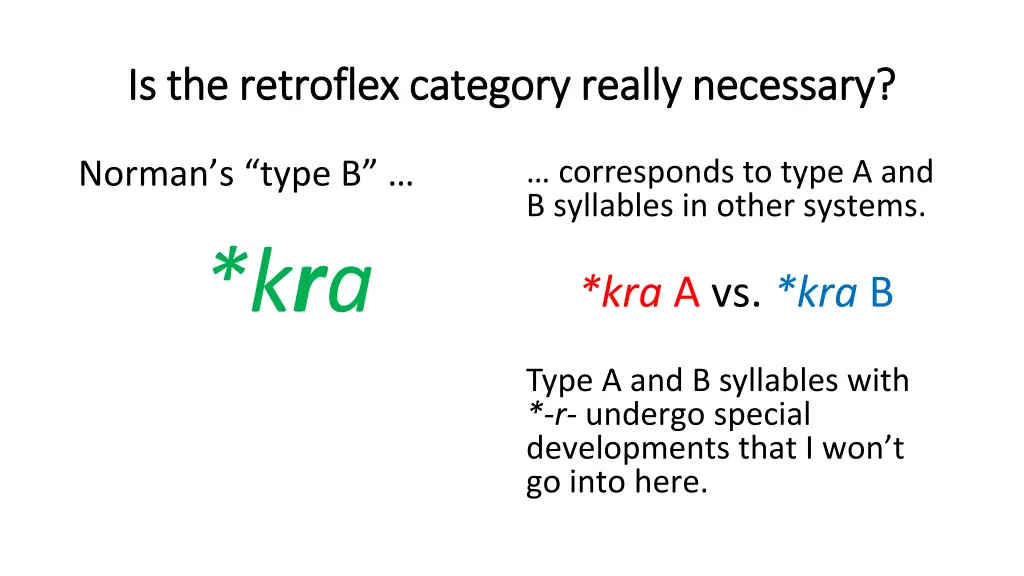 is the retroflex category really necessary